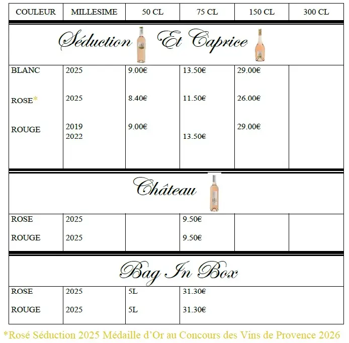 TARIF SITE TARIF SITE